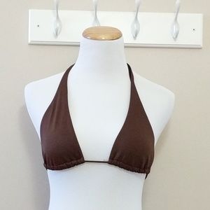Victoria's secret brown halter bikini top